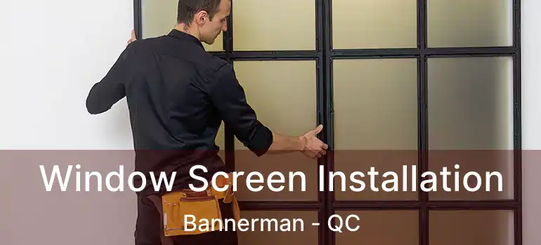  Window Screen Installation Bannerman - QC
