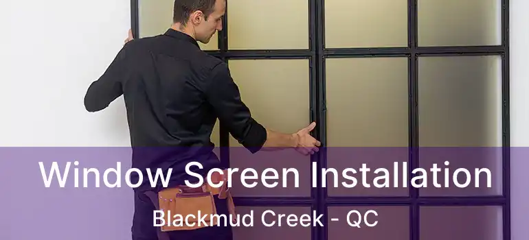  Window Screen Installation Blackmud Creek - QC