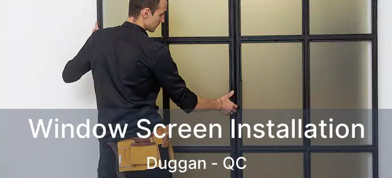  Window Screen Installation Duggan - QC