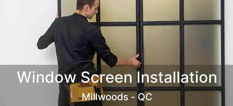  Window Screen Installation Millwoods - QC