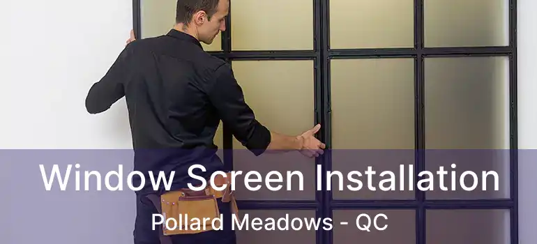  Window Screen Installation Pollard Meadows - QC