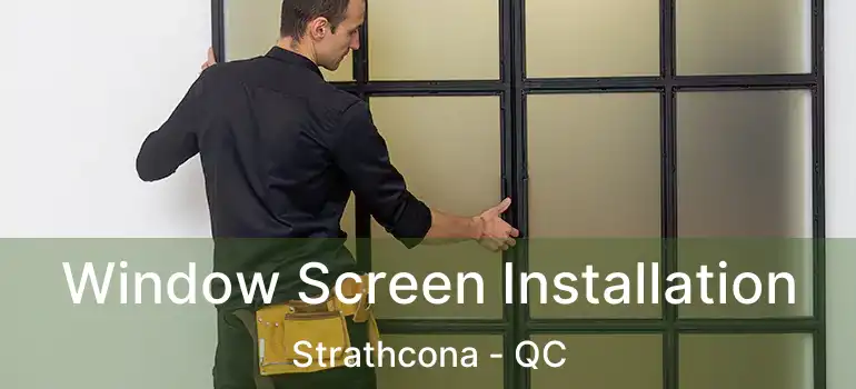 Window Screen Installation Strathcona - QC