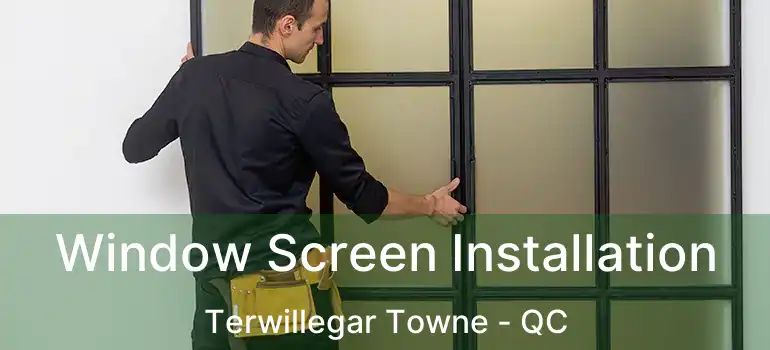  Window Screen Installation Terwillegar Towne - QC
