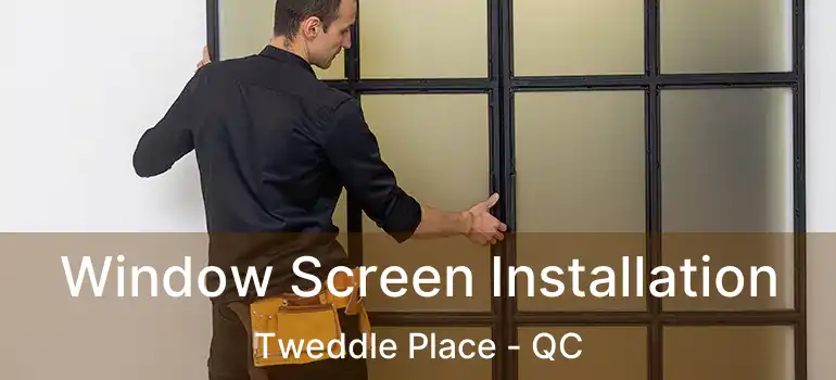  Window Screen Installation Tweddle Place - QC