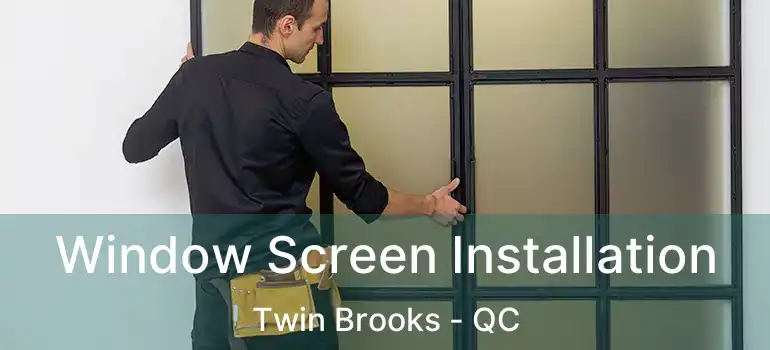  Window Screen Installation Twin Brooks - QC