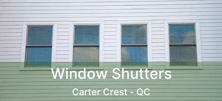 Window Shutters Carter Crest - QC