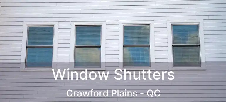  Window Shutters Crawford Plains - QC