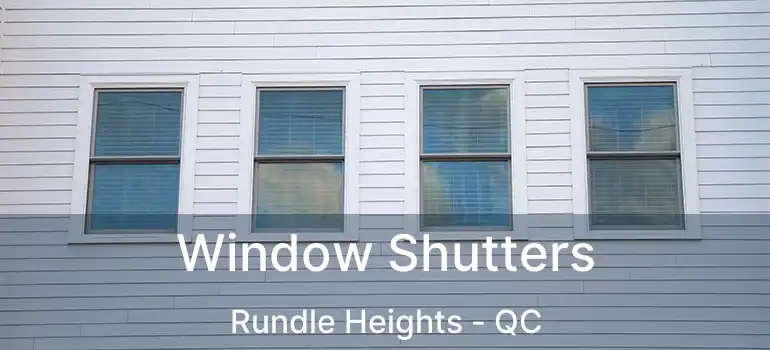  Window Shutters Rundle Heights - QC