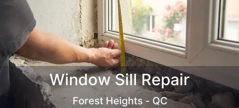  Window Sill Repair Forest Heights - QC