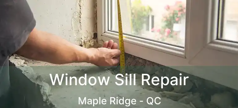  Window Sill Repair Maple Ridge - QC