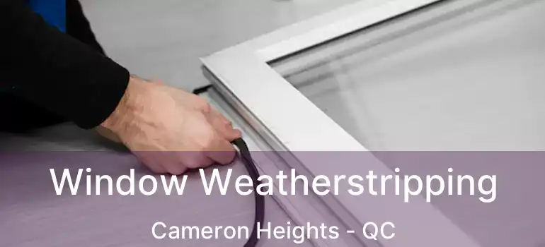  Window Weatherstripping Cameron Heights - QC