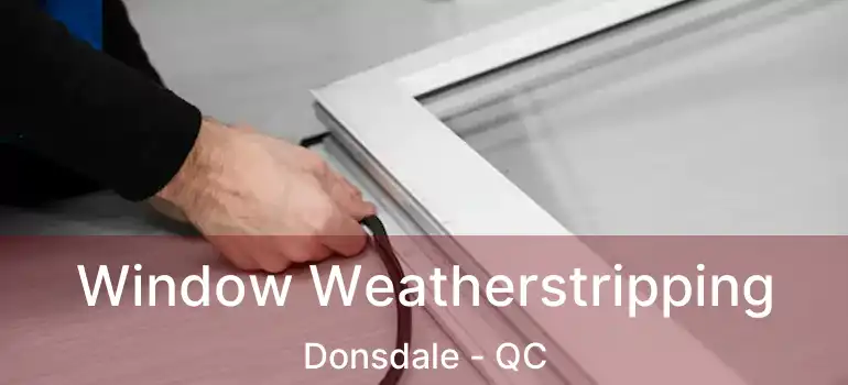  Window Weatherstripping Donsdale - QC