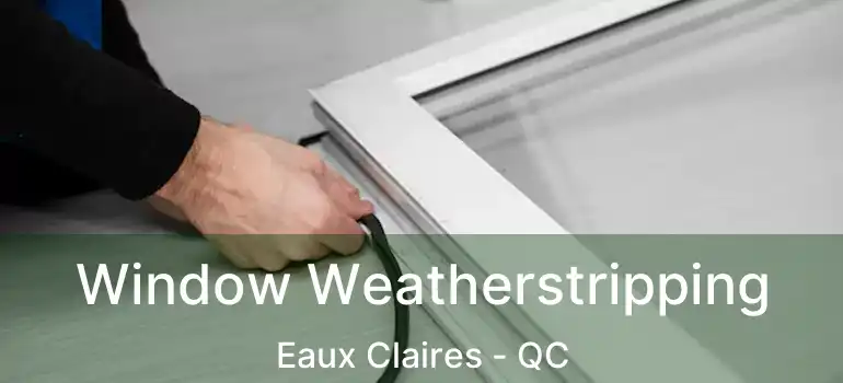  Window Weatherstripping Eaux Claires - QC