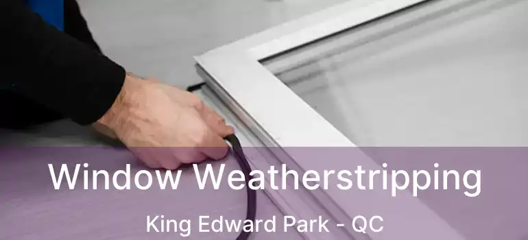  Window Weatherstripping King Edward Park - QC