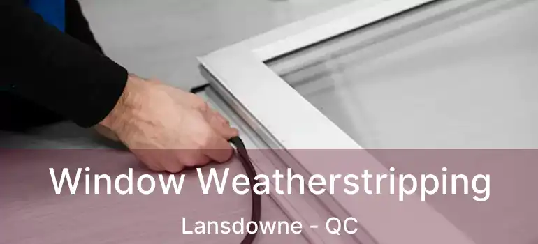  Window Weatherstripping Lansdowne - QC