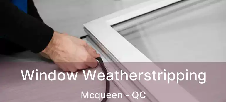  Window Weatherstripping Mcqueen - QC