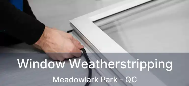  Window Weatherstripping Meadowlark Park - QC