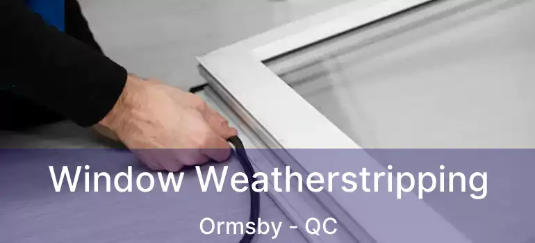  Window Weatherstripping Ormsby - QC
