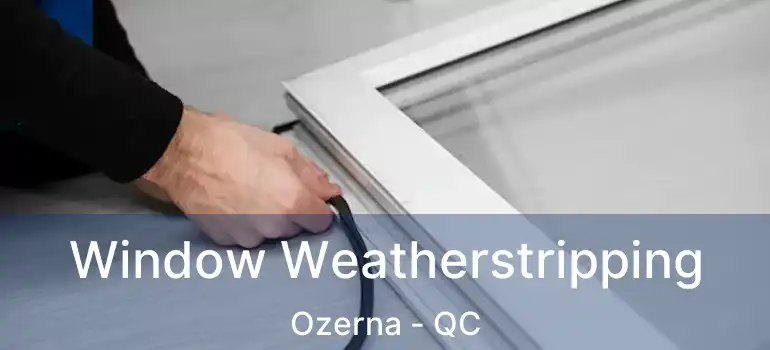  Window Weatherstripping Ozerna - QC
