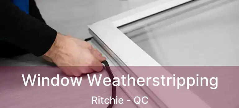  Window Weatherstripping Ritchie - QC