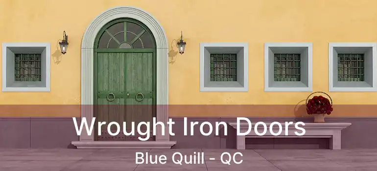  Wrought Iron Doors Blue Quill - QC